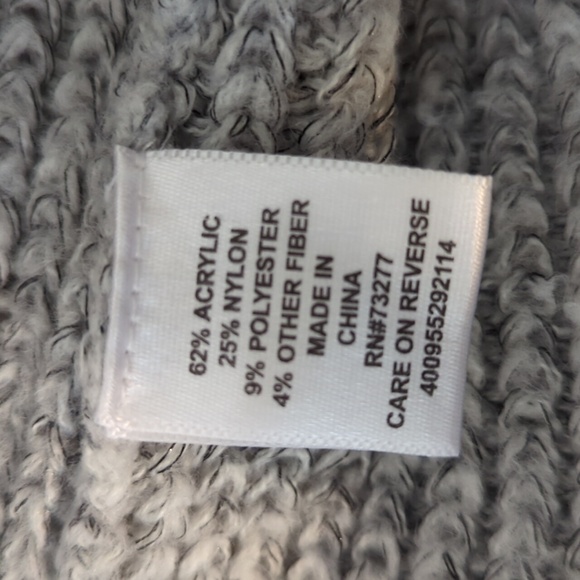 Elle knit open-front lounge cardigan gray small - Picture 6 of 6